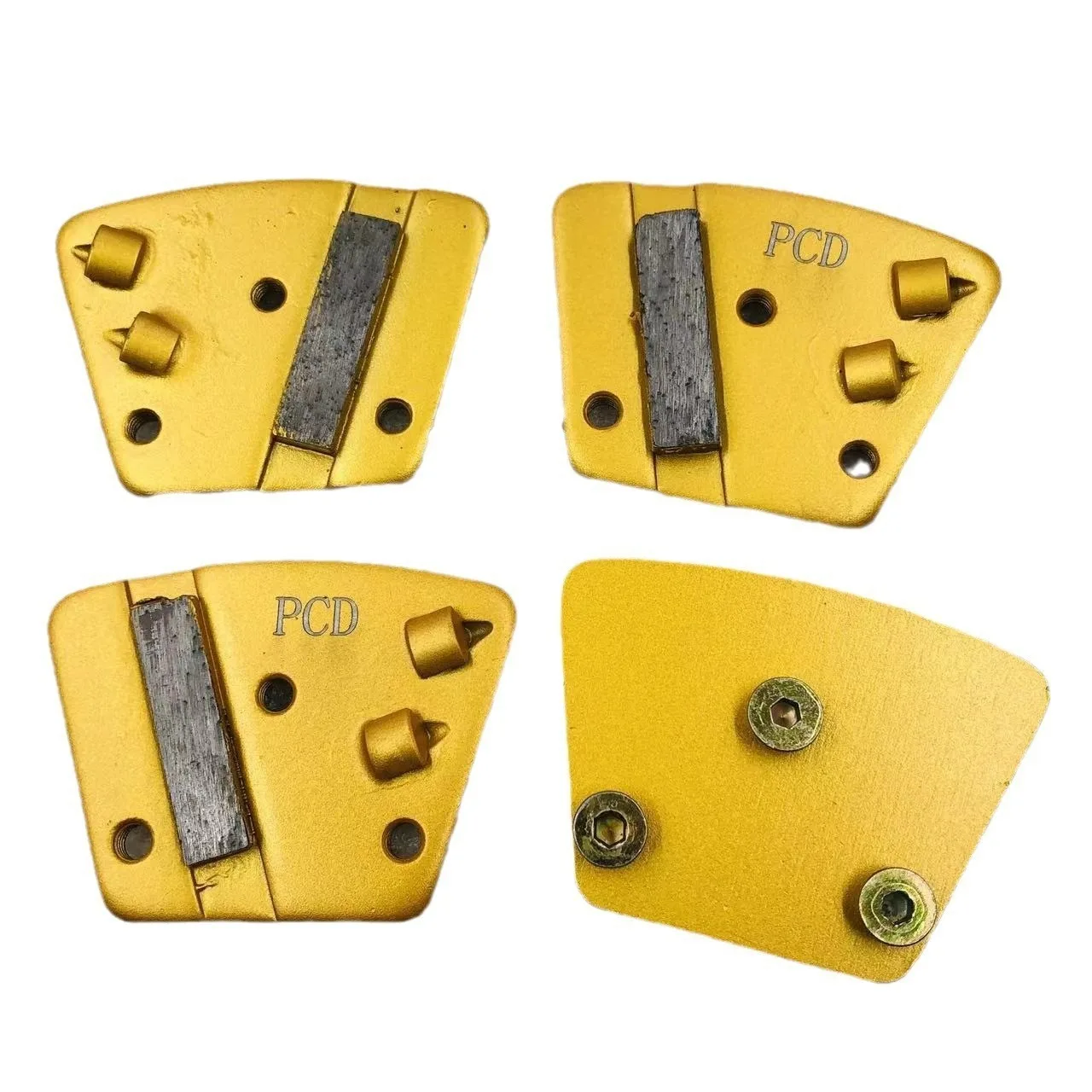 9Pcs Trapezoid PCD Metal Pad Diamond Grinding Block For Grinding Marble Granite Stone Concrete Floor Terrazzo Abrasive Tool