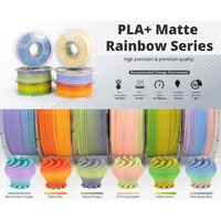 PLA+ Filament,PLA+ Gradient Filament Matte Color Changing PLA+,Multicolor,Fast Color Change 3D Printing Filament,1KG/2.2bls