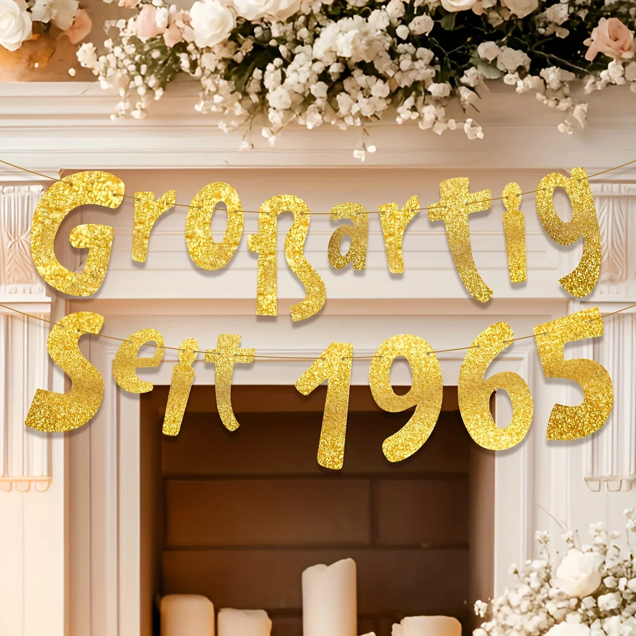 Glitzerbanner Mit A…