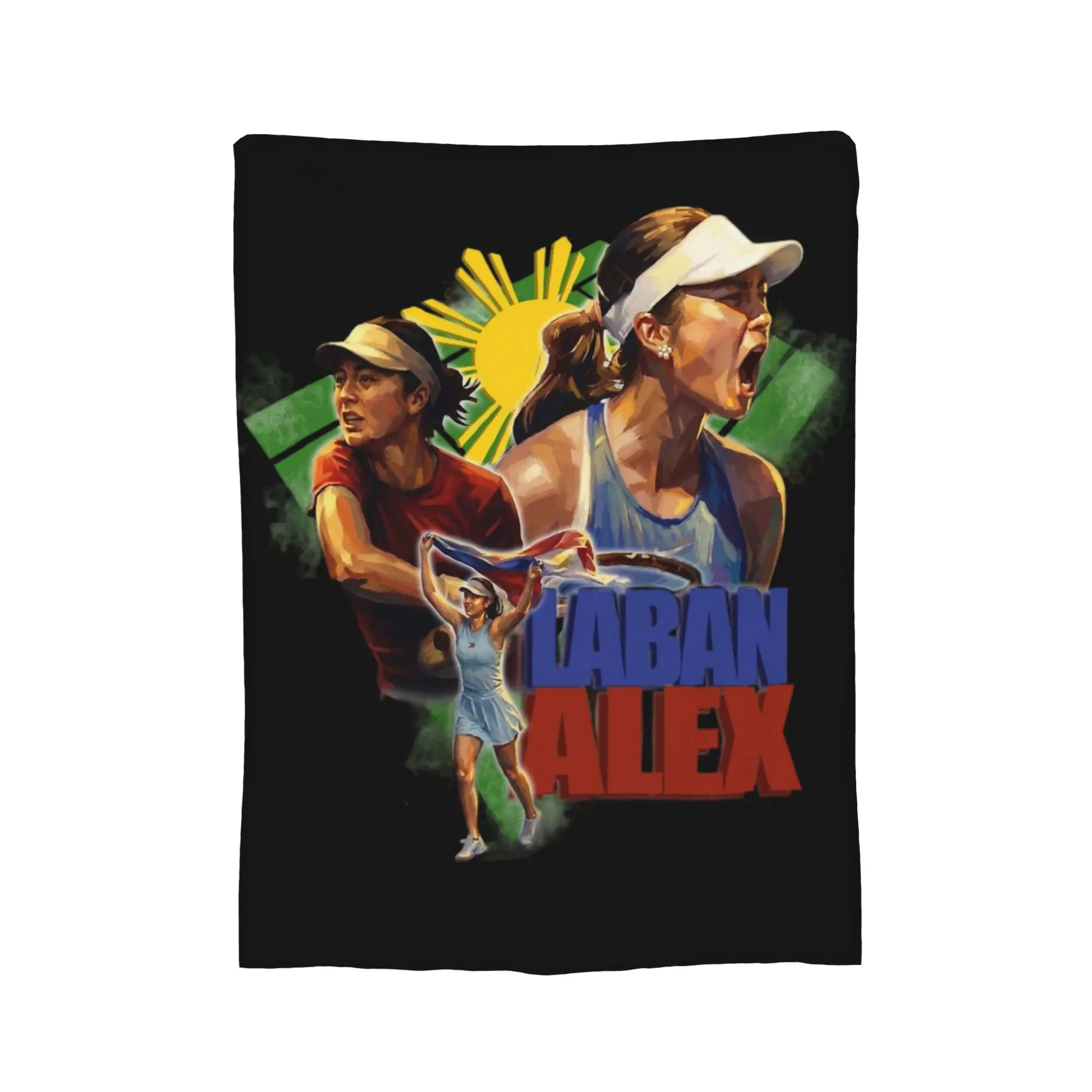 Alex Eala Blanket Cover Flannel Tennis Player Filipina Pride Warm Throw Blanket for Bedding Couch Bedroom Quilt
