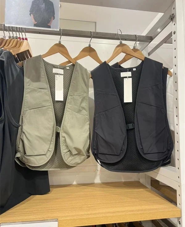 

ex ort Vest American Retro Workwear Sle Couple Matching Spring Summer Faion Urban Casual Loose Fit Four Seasons