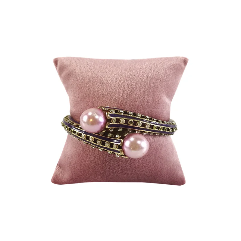 

10Pcs/lot Soft Velvet Jewelry Pillows Watch Bracelet Display Holders Personal Jewelry Collection Showcase Cushion for Shop Store