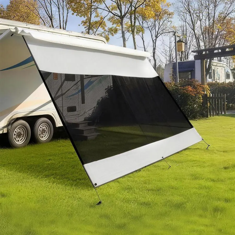 

Awning Sun Shade Screen 8123Fit for 13 Awning,Mesh Oxford Sunscreen Motorhome Camping,Universal Trailer Awning Shadescreen with