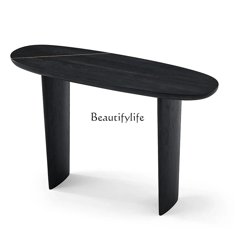 

ls 42North American imported white oak solid wood entrance table modern simple light luxury entrance table