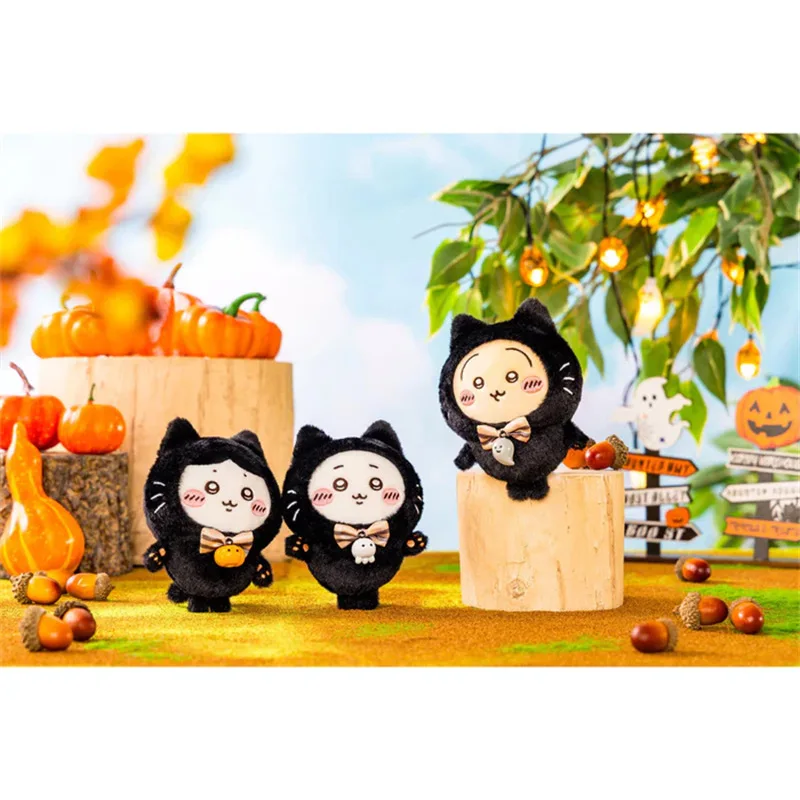 Halloween Chiikawa Plush Toy 4inch Kawaii Usagi Hachiware Keychain & Bag Charm Cute Cosplay Pendant Gift for Children