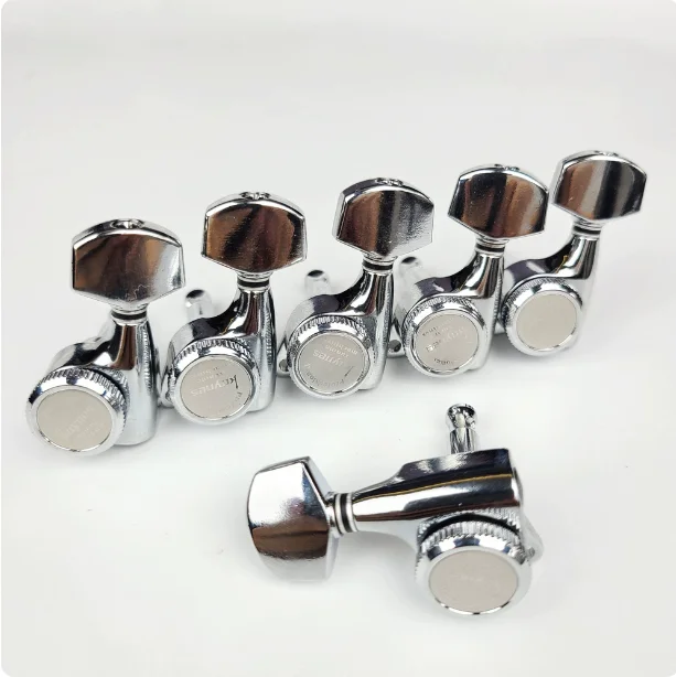 

Korean Silver Electric Guitar Folk Acoustic Guitar Locking String Knob Tuning Knob Head Knob Tuning Machine String