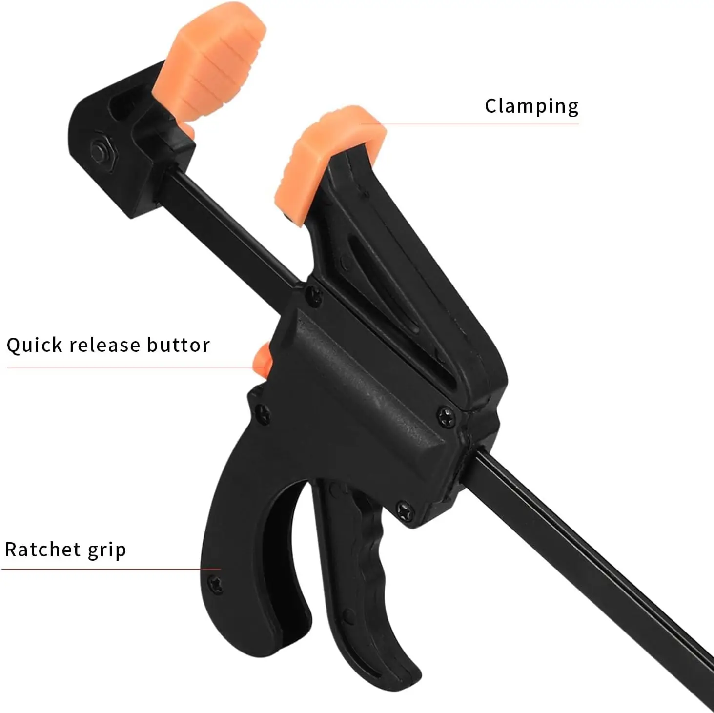 1/2/4/8 قطعة 4 بوصة النجارة F المشبك مجموعة مشابك سريعة اسئلة الإصدار سرعة لقط عكس دعم أدوات النجارة #2