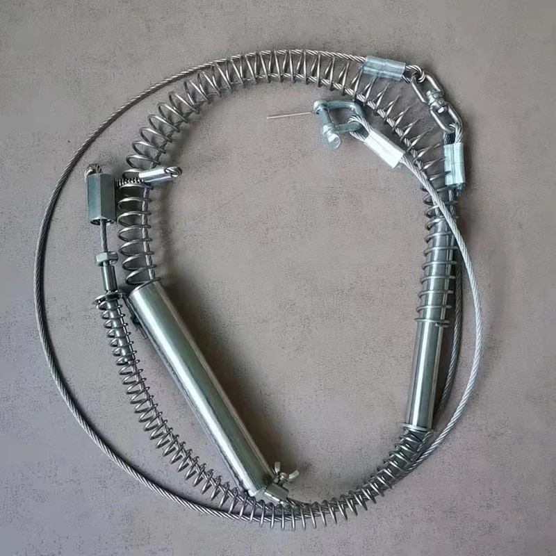 

1 шт. усиленная пружина для замены в ловушке для диких кабанов с гайками и тросом диаметром 4 мм