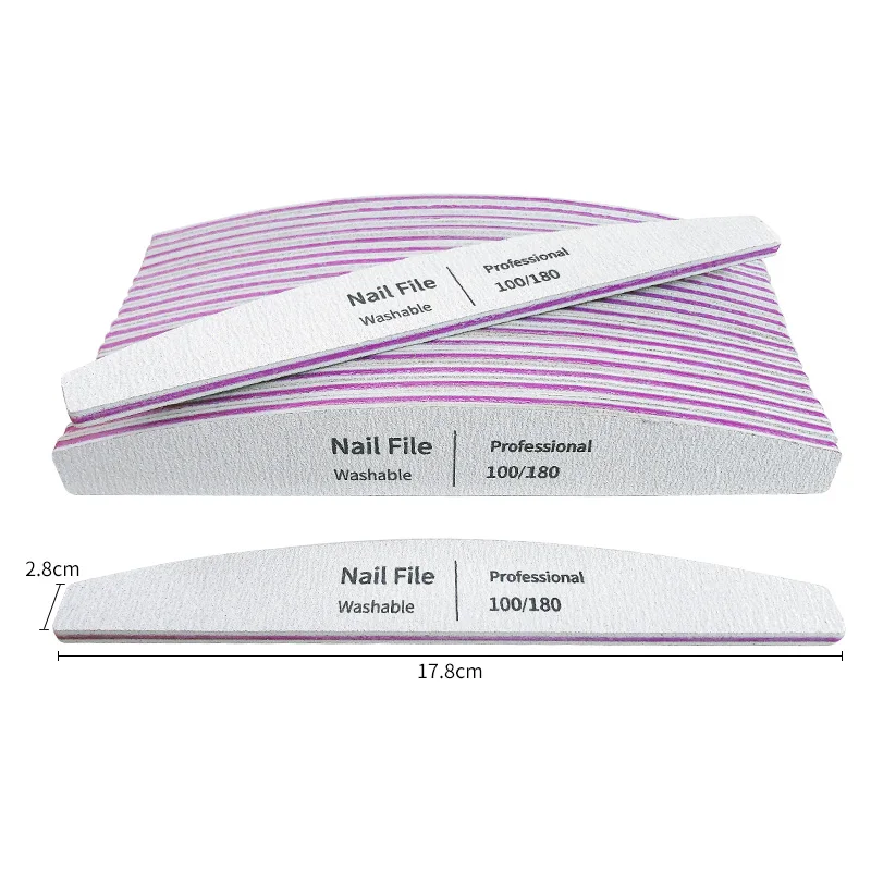 Пилочка для ногтей от 100 до 180, профессиональные инструменты, наждачная бумага для маникюра, лайм 240, наждачная бумага, гель-полировальные пилочки для ногтей, набор буферов, полировщик