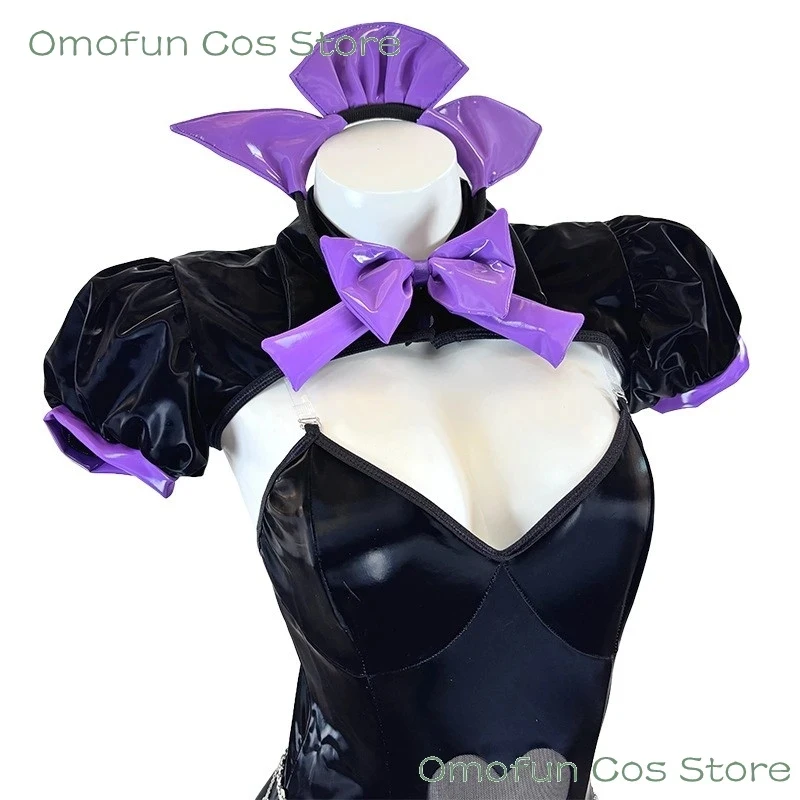 

s,3'g\7;Gengaa Kuroomi Doujin Anime Outfit Halloween Carnival Party Clothing Cosplay Women Uniforms Cat Ears Jumpsuit O4;b,7\k/8