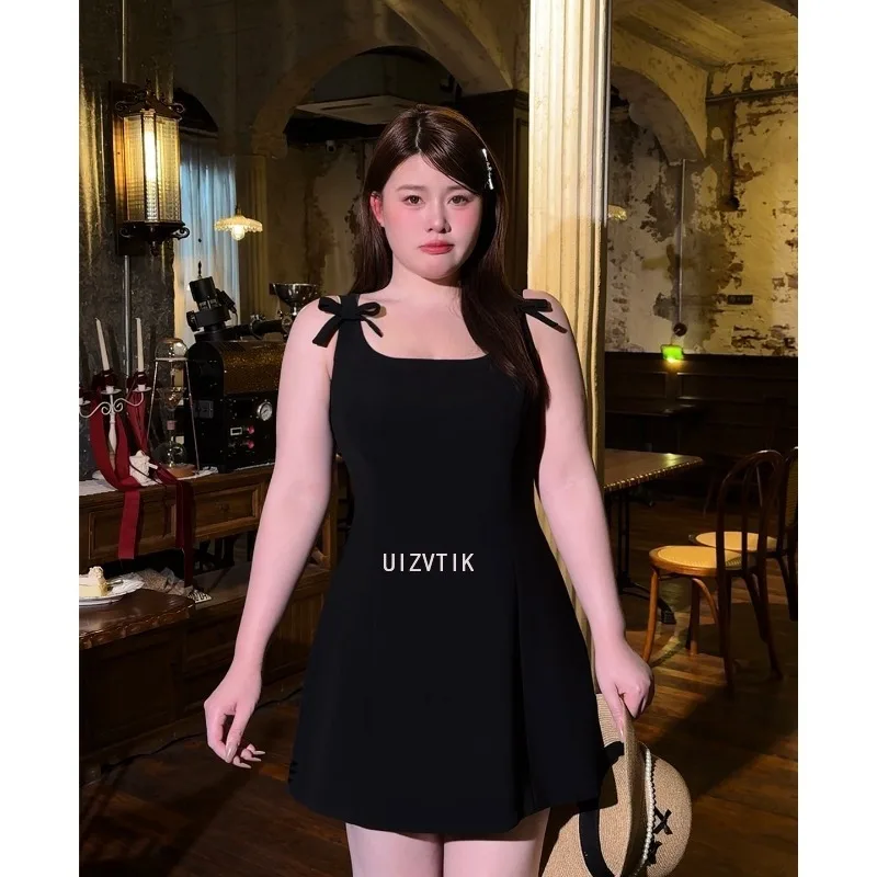 Grande taille doux Rose rouge courte fête d'anniversaire robe Sexy femmes nouvelles bretelles Spaghetti Simple taille mince mince Mini robe robes