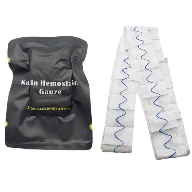 十代の静的キャリンガーゼ戦闘緊急キット、ifak、戦術軍の最初の補助キットのためのz折り畳みの水溶性、医療補修、缶