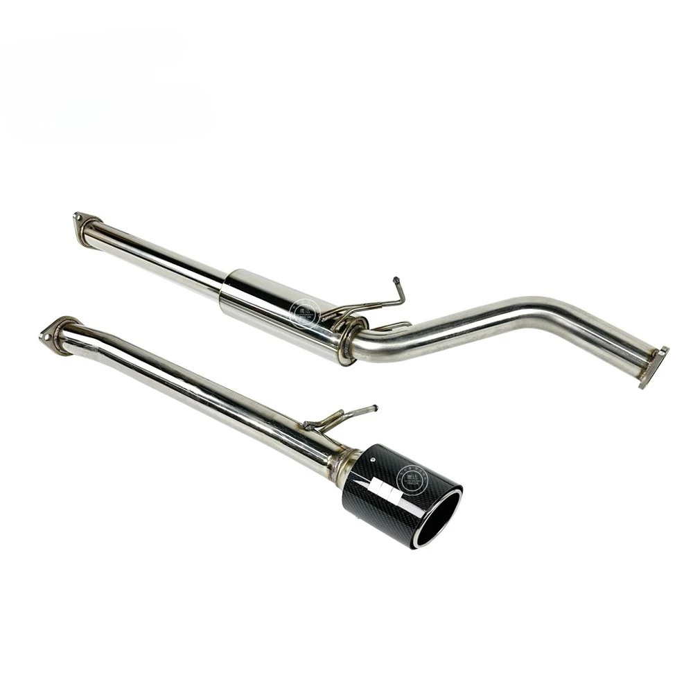 Back Exhaust System for Ranger T6 T7 T8 Single Carbon Fiber Tip Muffler Exhaust Pipe Performance Exhaust System