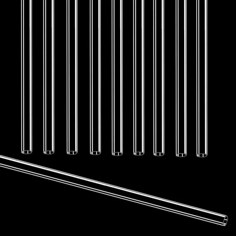 Высокопрозрачная аквариумная водопроводная труба PETG, акриловая жесткая трубка, прозрачная жесткая трубка, наружный диаметр 6 мм, 8 мм, 10 мм, 12 мм, 50 см, прозрачная, 5 шт./лот