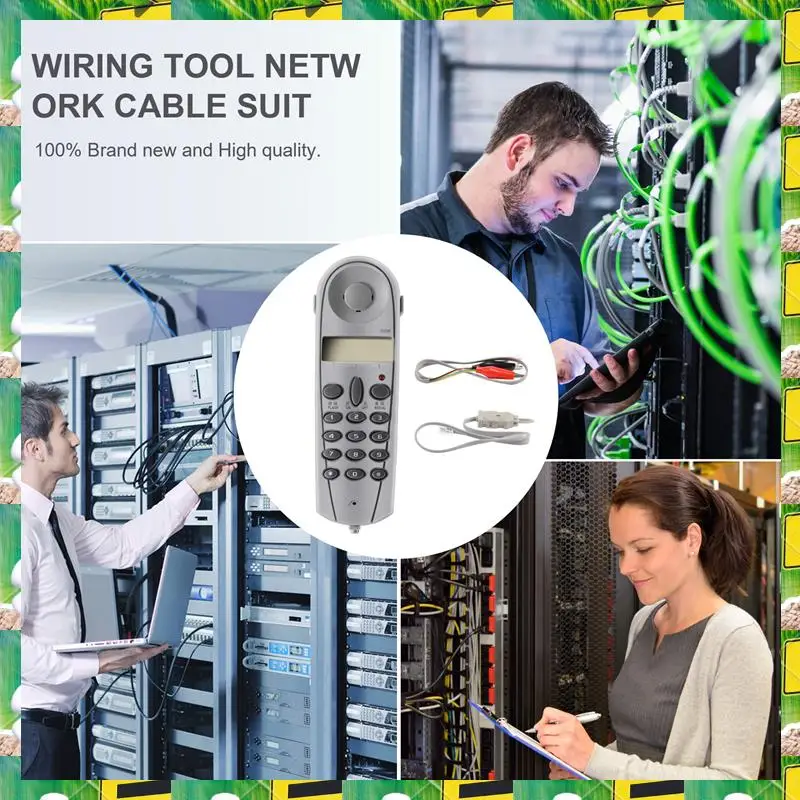 Probador de prueba de tope de teléfono electrónico 3C, herramienta de liniero, juego de cables de red, dispositivo C019, comprobación de fallos de línea telefónica, teléfono