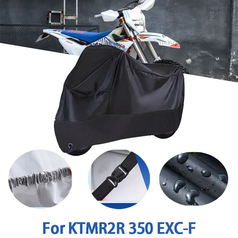 

Motorcycle Full Covers For KTMR2R 350 EXC-F Car Outdoors Sun Protection Dust No Ear Thickened Oxford Clothcover Accessories