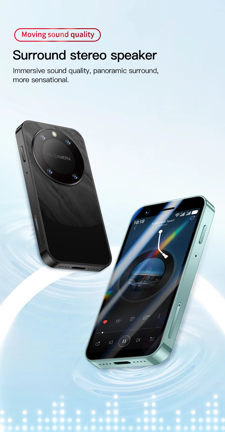 F8 Pro Max SOYES 3G Mini Smartphone 3.0inch IPS MTK 1GB RAM 16GB ROM Dual SIM Bluetooth WIFI Type-C WCDMA Android Mobile Phone