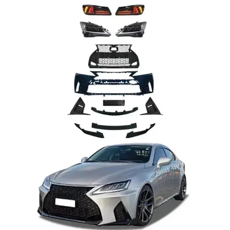 

SPM S material Auto Front Bumper kit lip diffuser spoiler 2006-2012 upgr to 2020 body kit accessories 2