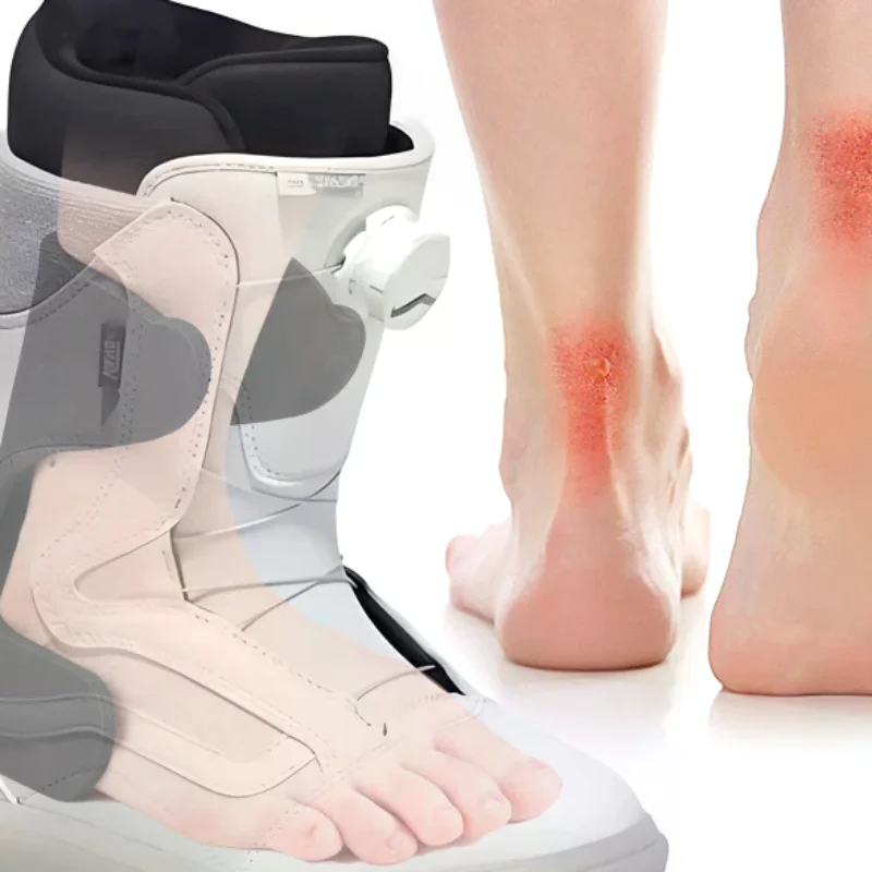 

2/4pcs Ski Heel Pad Soft Heel Pads Accessories Padding Ski Boots Shock-absorbing Foam Self-heel Pads Snowboarding Boots Black