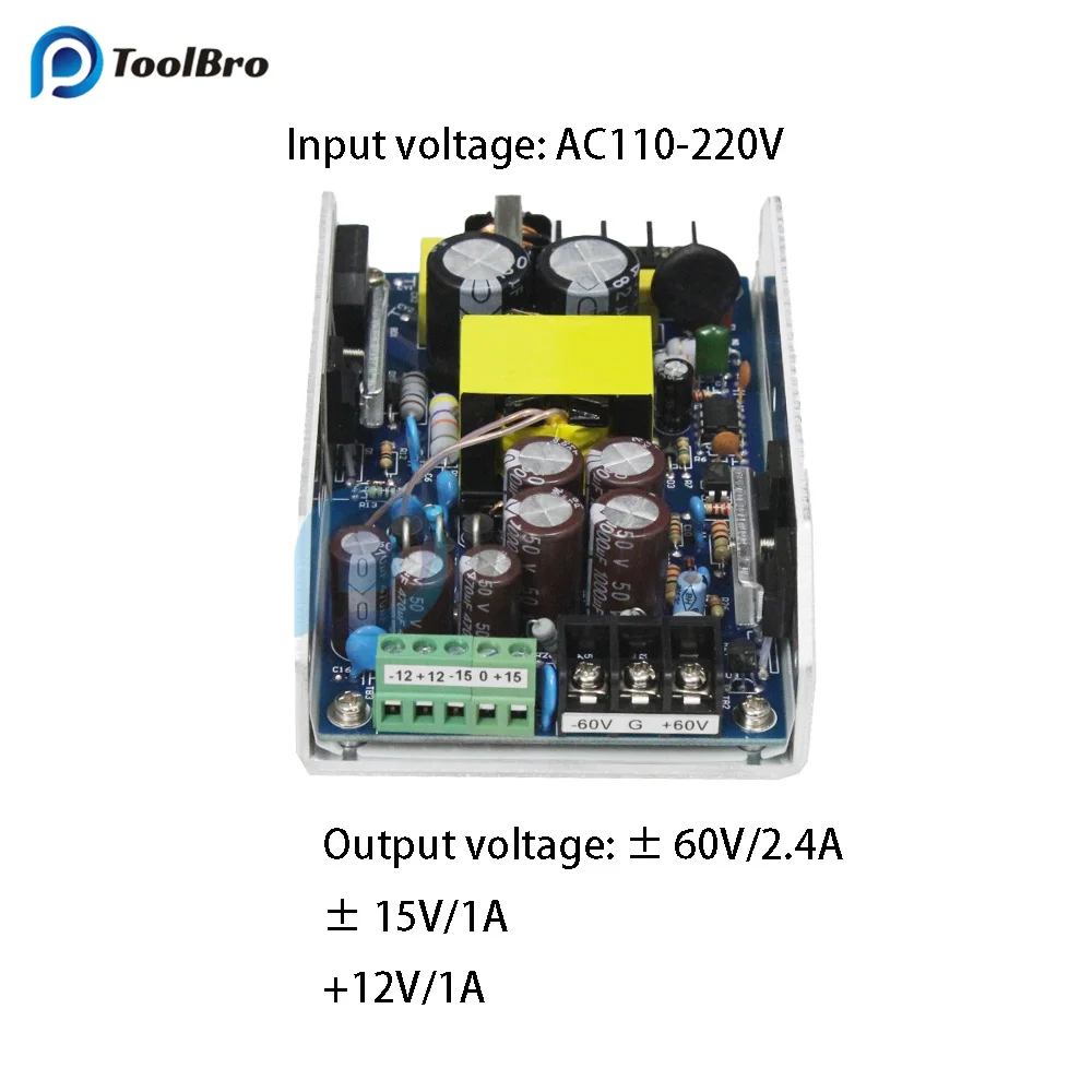 

300 Вт Φ PSU цифровой звуковой усилитель мощности источник питания AC 110-220 В до главного напряжения ± 60 в а Вторичное напряжение ± 15 В ± 12 В