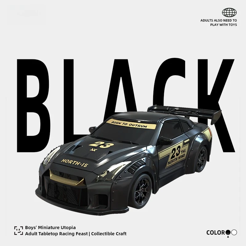 Mini RC Auto 1/43 4WD Simulatie Desktop Racing Drift Voertuig Mini Elektrische Afstandsbediening Racing Model met Gyroscoop Speelgoed Gift