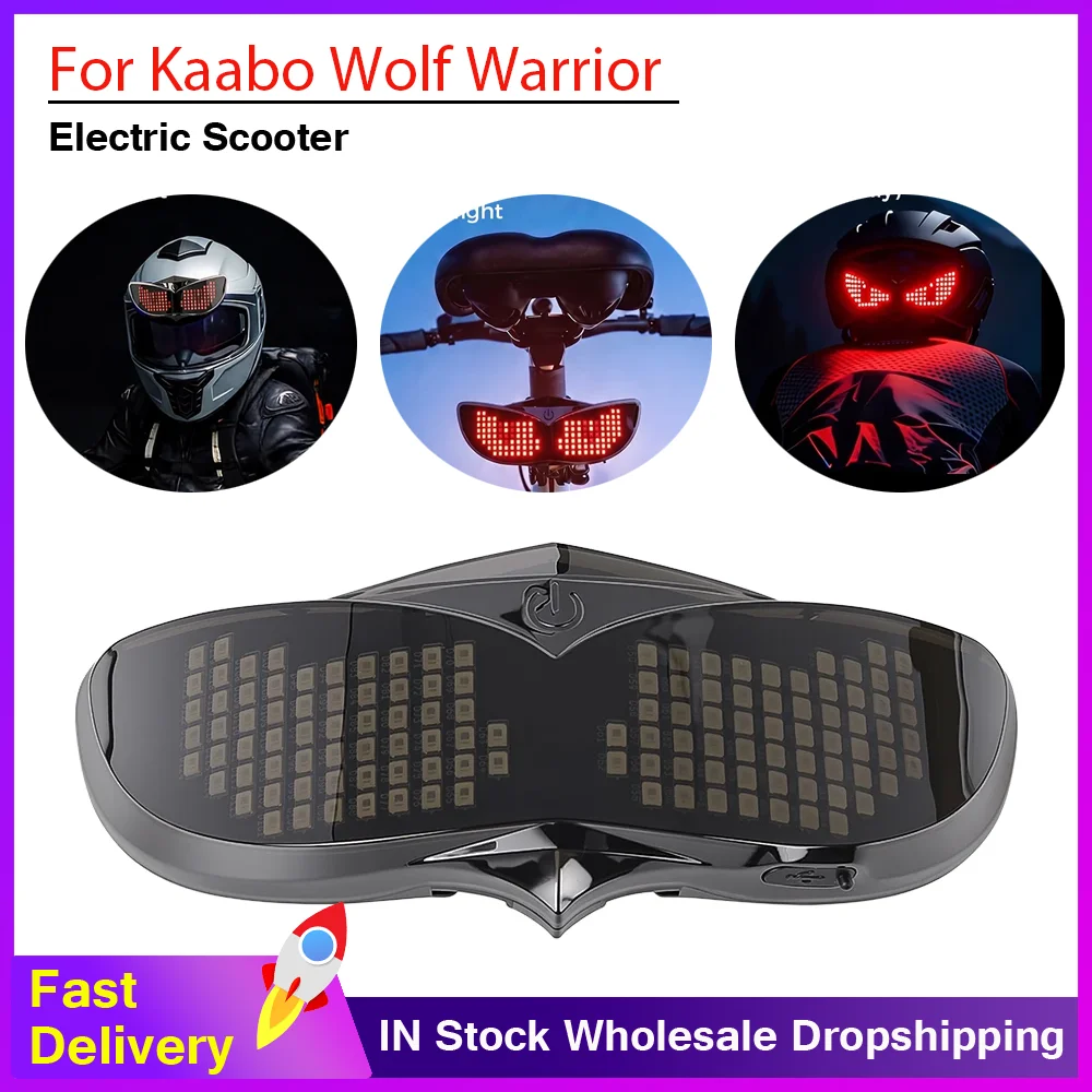E-Scooter Smart LED Helmet Display Kit for Kukirin G2 For INOKIM OX OXO For Kaabo Wolf Warrior Helmet Backpack Light Screen
