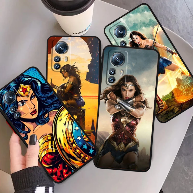 

W-Wonders Woman Brave Anime For Xiaomi Mi 14 13T 13 12T 12 11T 11i 11 10T 10 Pro Lite Ultra 5G Black Back Phone Case