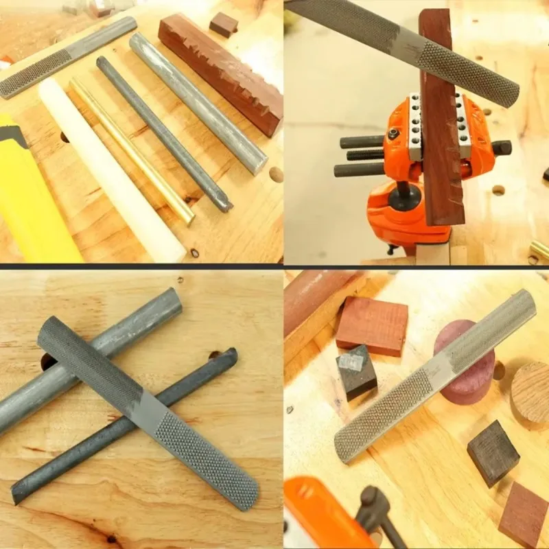 4 في 1 ملف معدني مزدوج الوجهين الخشب نحت عرموش 8 ''/200 مللي متر الصلب للنجار لتقوم بها بنفسك أداة النجارة أدوات يدوية رئيس مربع