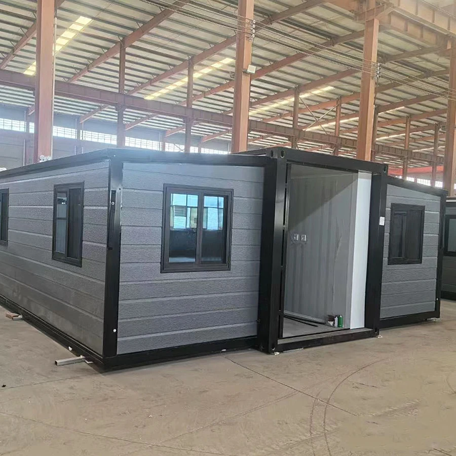 Galvanized Steel Frame 20ft Expandable Container House Camp Dormitory/Commercial Shop New Double Wide Mobile Homes For Sale