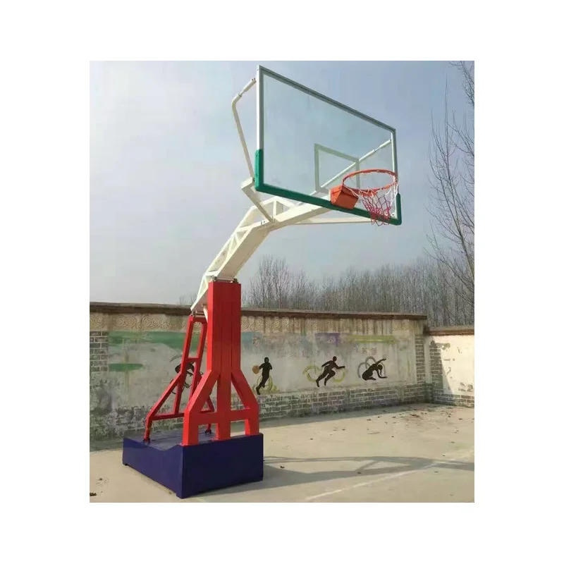 

GW Hot Sales Professional in Ground Outdoor Basketball Hoop Fixed Height Durable Safe Basketball Stand