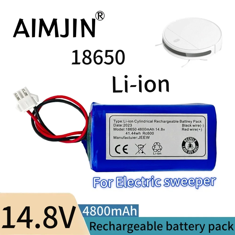 

New 14.8V 4800mAh SM 3P Plug Li-ion Battery Pack For Airrobo P20 Robot Vacuum Cleaner