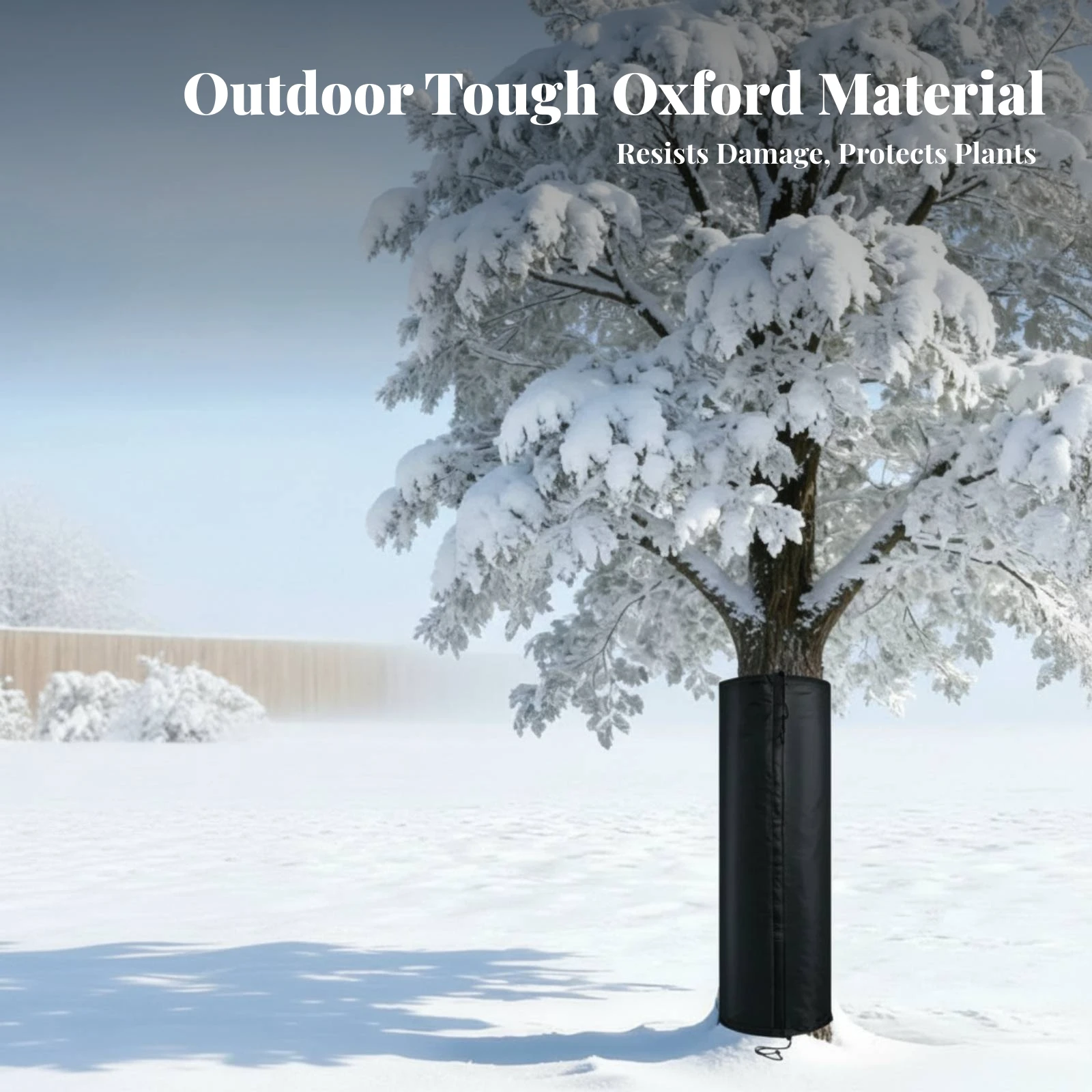 Tree Trunk Protector with Drawstring Thermal Tree Trunk Cover with Drawstring Winter Plant Protection Cover Reflective