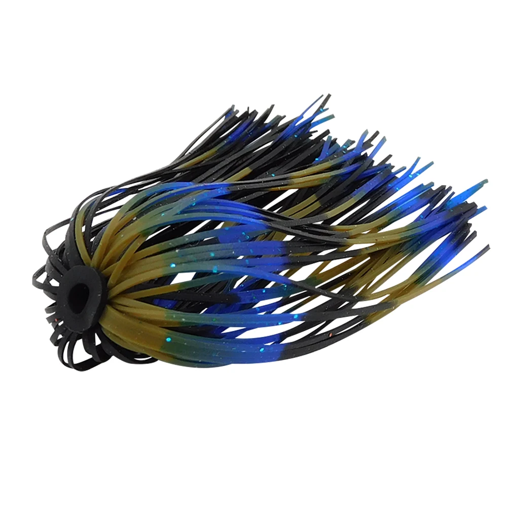 KESFISHING Silikonrock, 5 Stück, weicher Köder, Jigkopf, Angelzubehör für Haken, Metall-Jig, viele schöne blinkende Farben – Detail 1