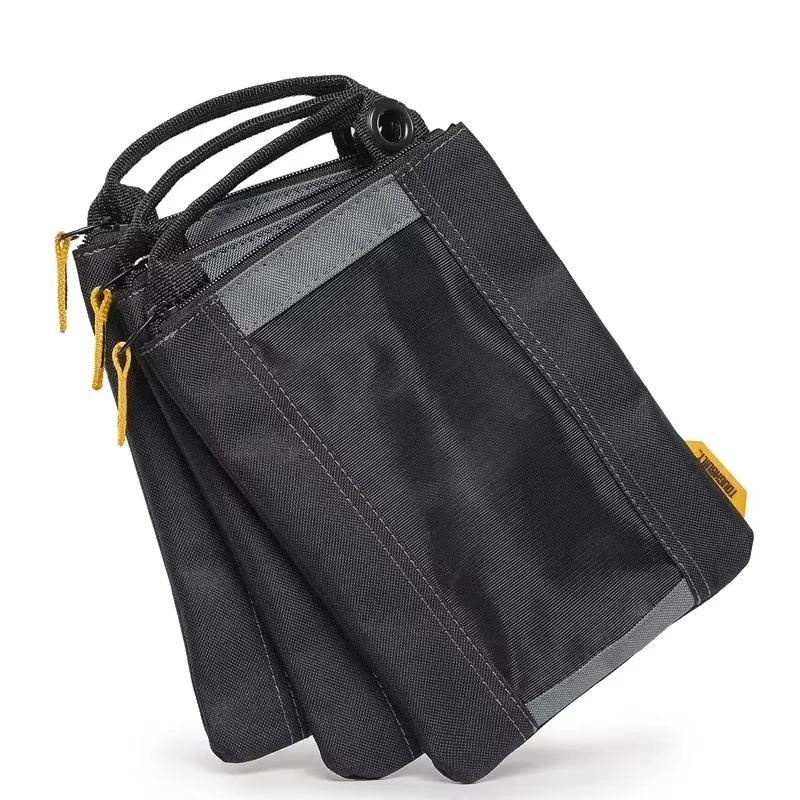 ToughBuilt TB-94-M-3 Accessory/Fastener Pouches (3-Piece Set) — For Power Tool Accessories; Features A Hangable Design And Easy