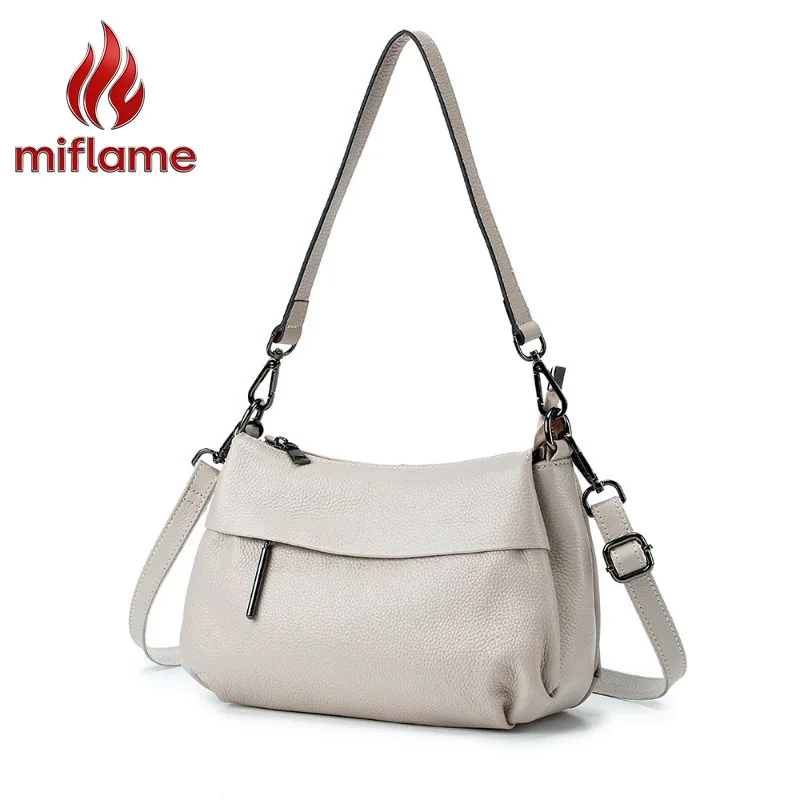Minimalist Genuine Leather Shoulder Bag for Women Top Grain Leather Adjustable Strap Everyday Large Capacity Luxury Handbag