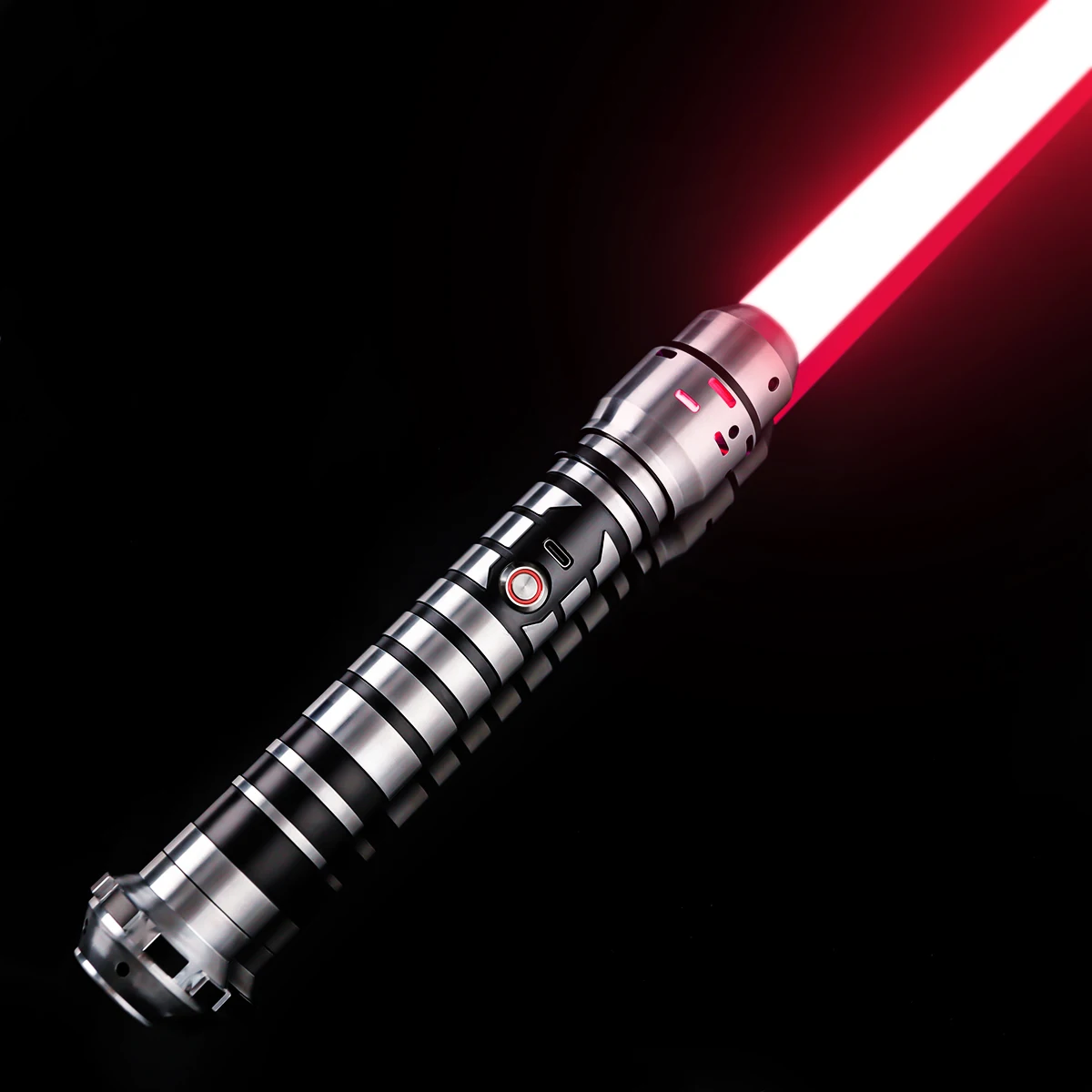 DamienSaber Heavy Dueling Lightsaber Xeno3.0 Pixel Sensitive Smooth Swing Light Sabers Metal Grip with 34 Sound Fonts Lock Up