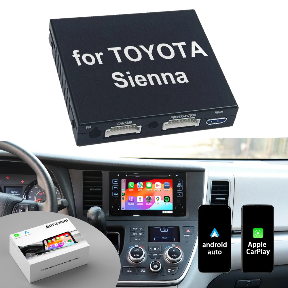 Sienna Original Car Screen Upgrade Wireless CarPlay & Android Auto Decoder Module Interface Kit Sienna