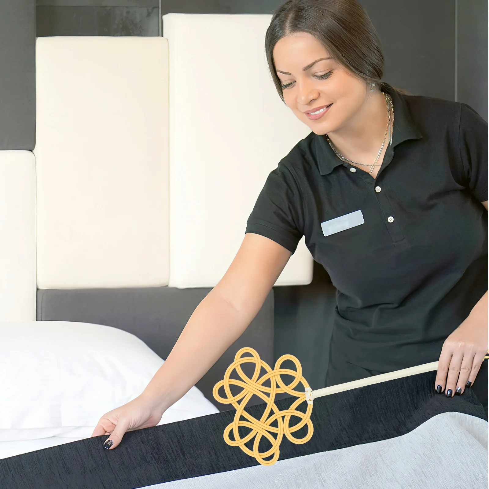 

Rug Dust Cleaning Tool Imitation Rattan Long Handle Quilt Beater Paddle Home Cleaning Duster Practical Carpet Quilt Dust