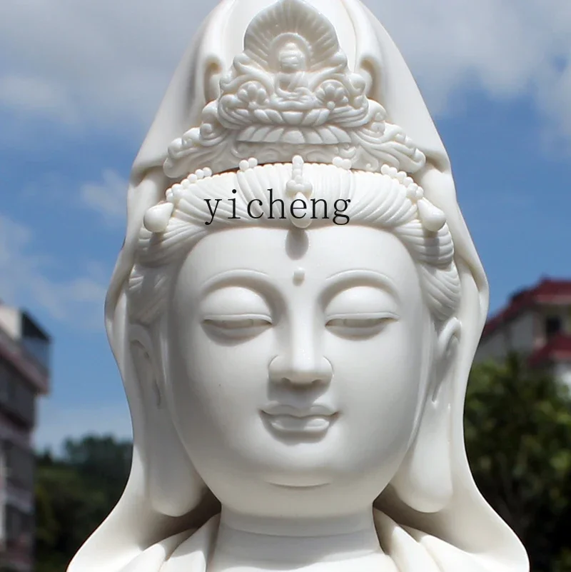 FX-17   Home New Chinese Style Ornament Standing Guanyin Bodhisattva Handmade Desktop Decoration