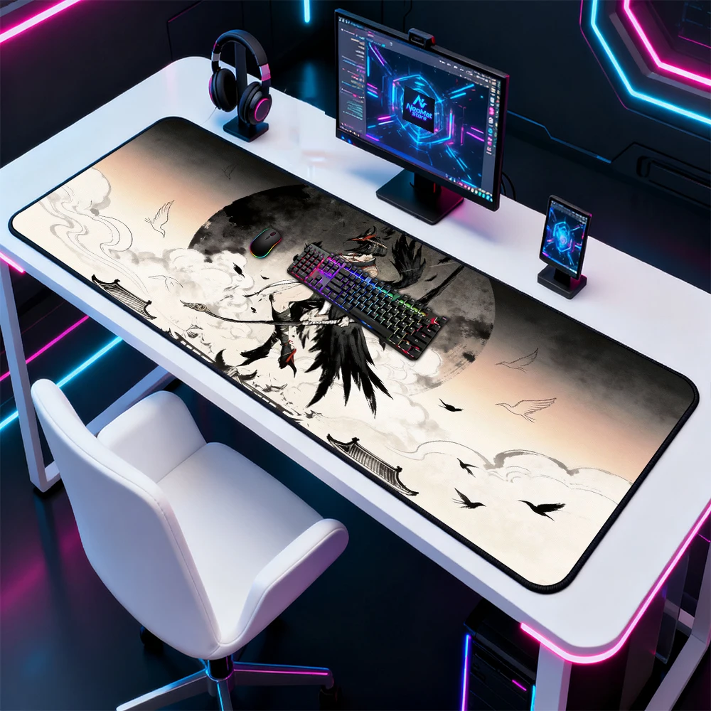 Chinese Anime Girl 60x120 Mouse Pad Japan Mousepads Keyboard Office Decor Carpets Computer Desk Mat Rubber Mats Big Mousepepad