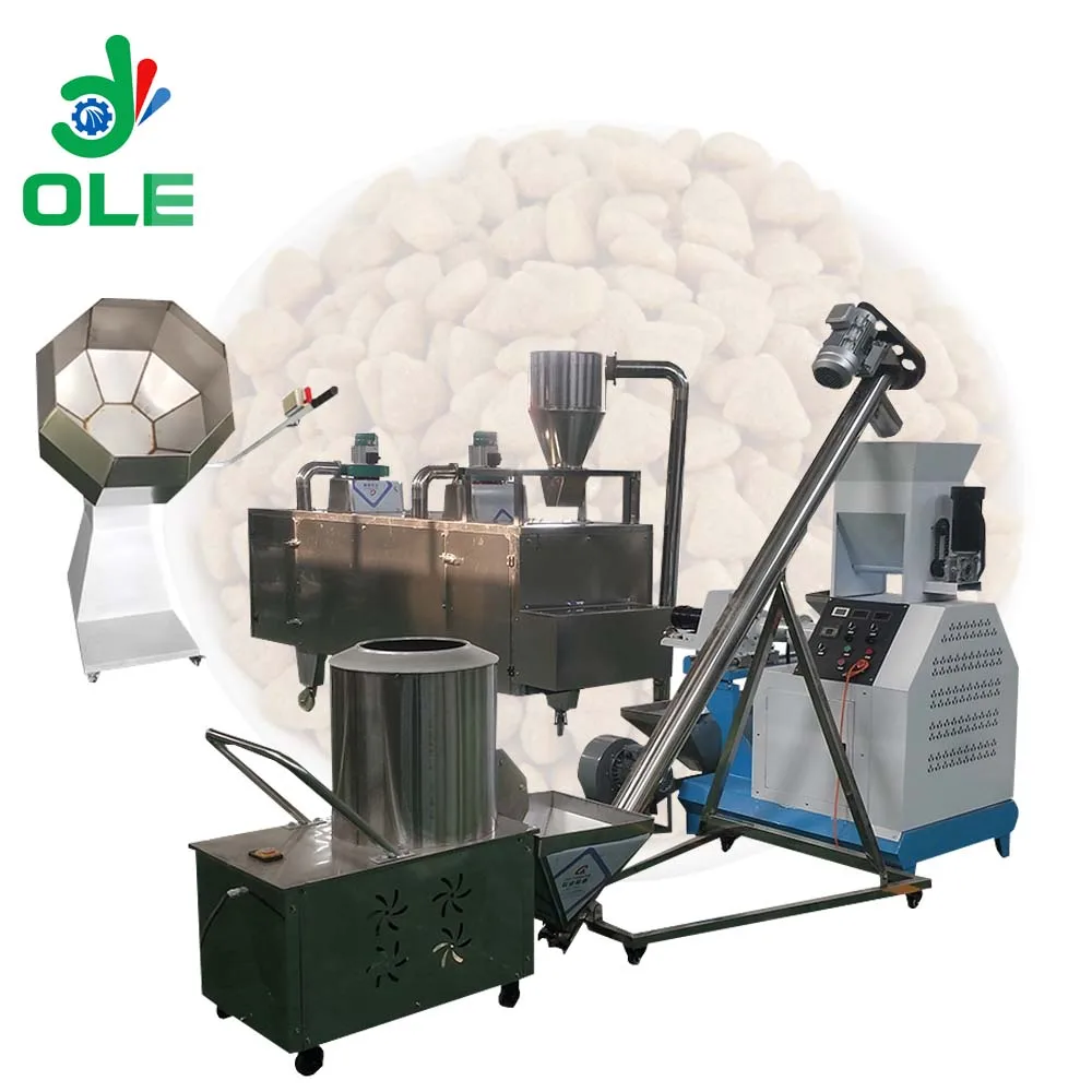Multi-function Animal Feed Machine Processing Drying Seasoning 150KG/H Poultry Cattle Feed Production Line