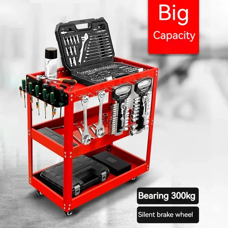 

Multifunctional Mechanical Workshop Tools Cart Shelf Layer Hand Push Maintenance Storage Rack Holder Garage Workbench Racks