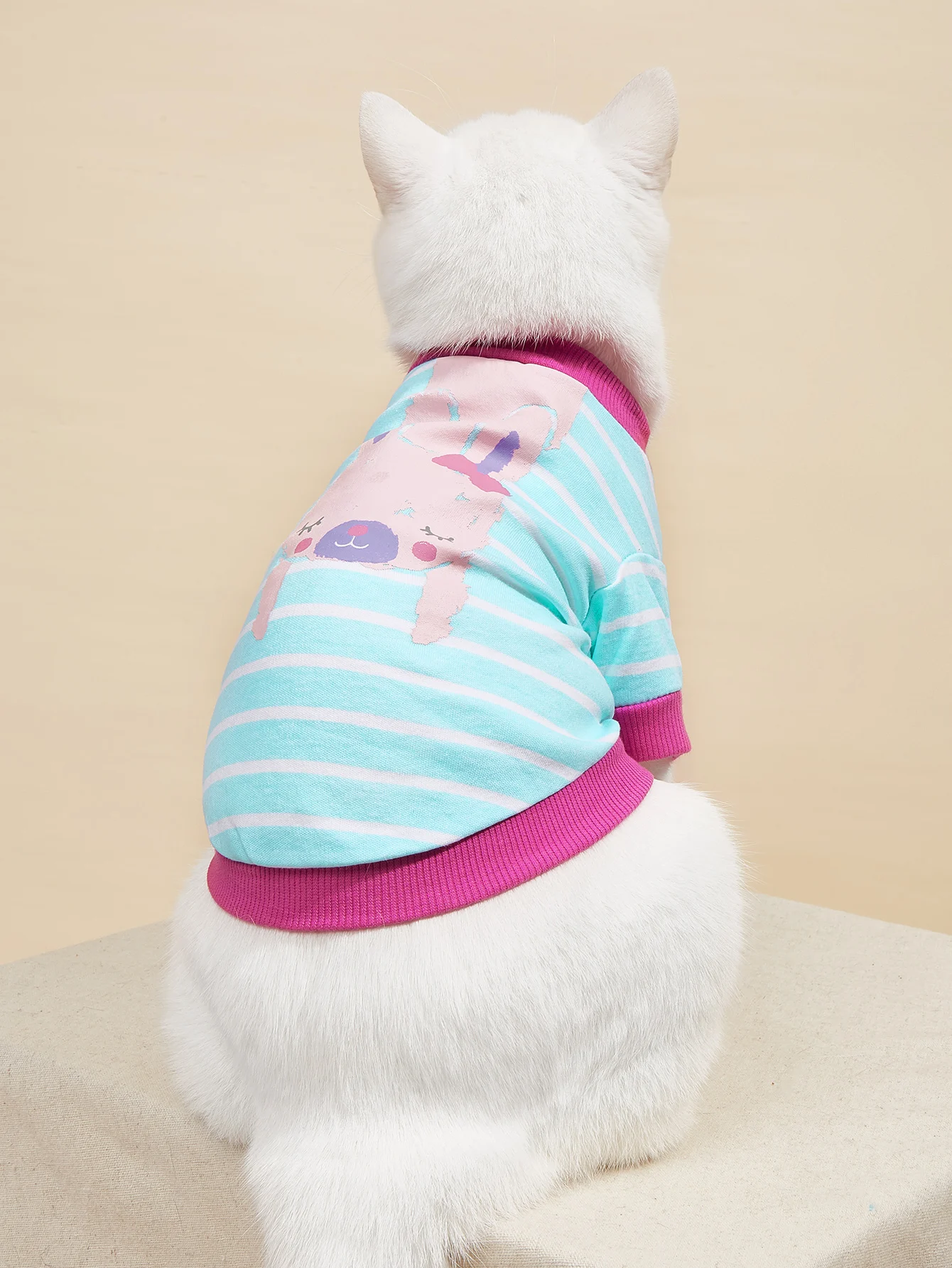 Dog Shirts Cute Animals Striped Clothes for Small Medium Dogs Costume Comfortable Dog Tank Top Puppy Gift Pet Clothes