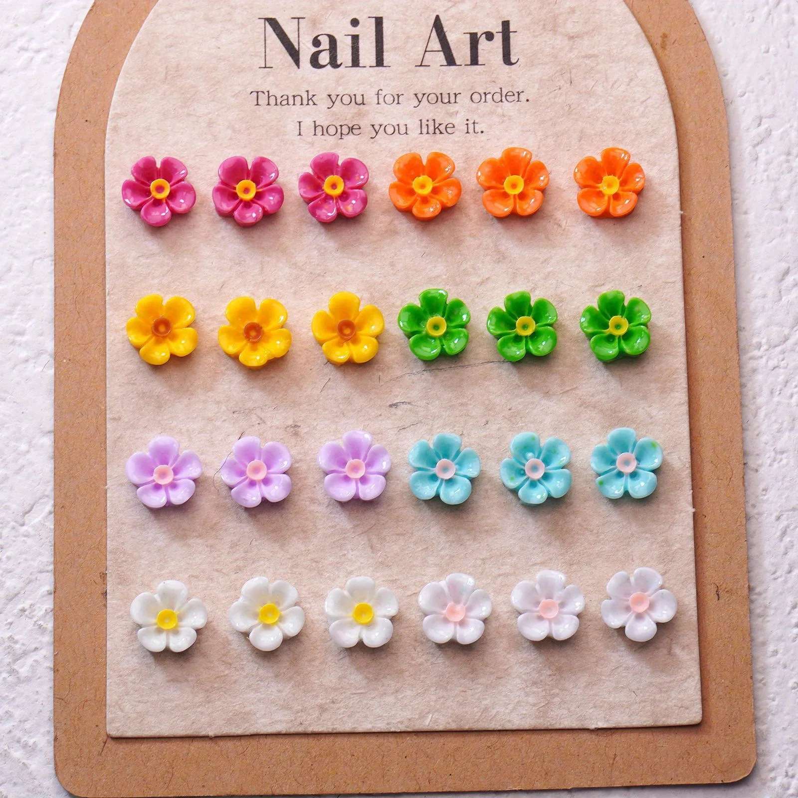 50/100Pcs, 9mm, Cartoon Cute, Five Petals Flower, Flower, Ac