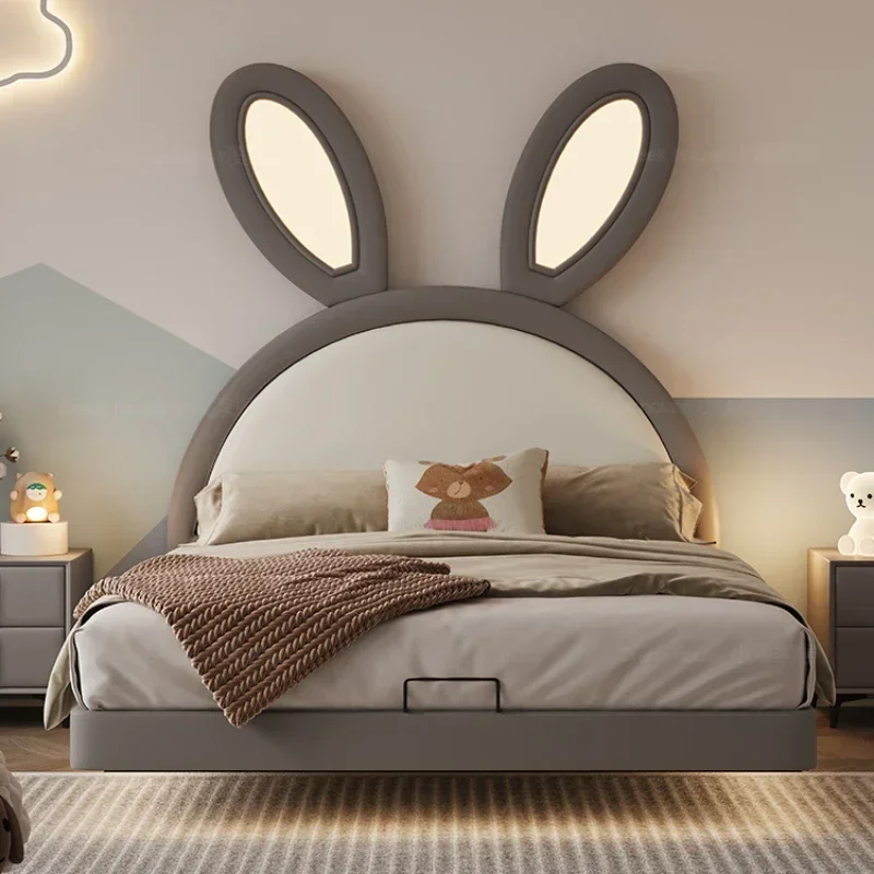 Soporte de Cama doble de lujo, bonito marco nórdico de madera para habitación, Cama doble para Hotel, Cama moderna Montessoriana Infantil, muebles de dormitorio