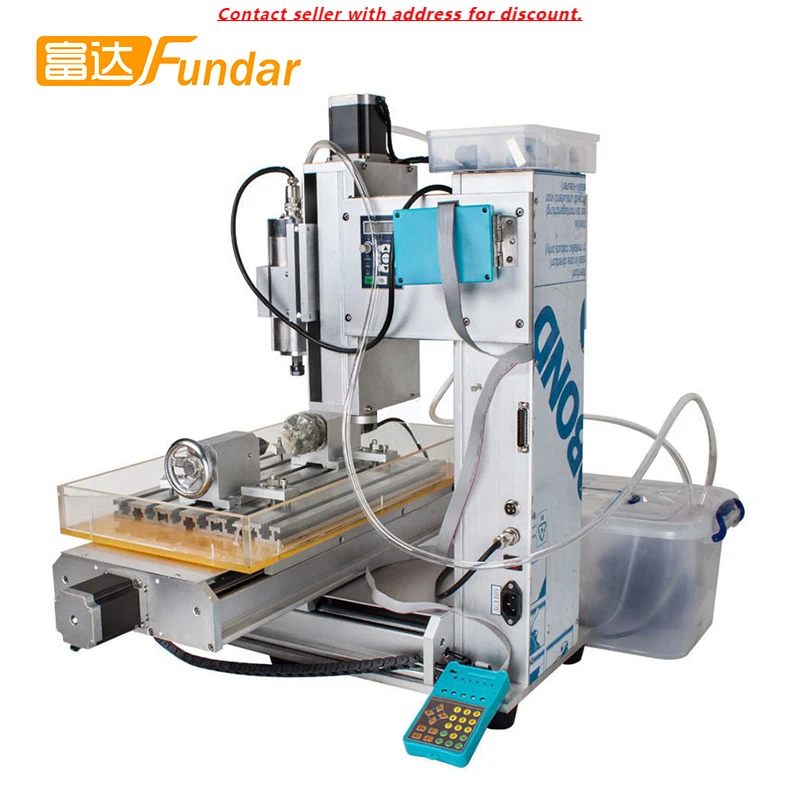 

New Design Desktop CNC HY-3040 1500W/2200W 4 Axis Machine For Milling Wood Stone Metal