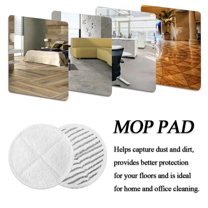 Bissell Spinwave 걸레 패드, 원목 바닥 청소용, 스핀 교체 걸레 패드, 2039A 2124, 8 팩