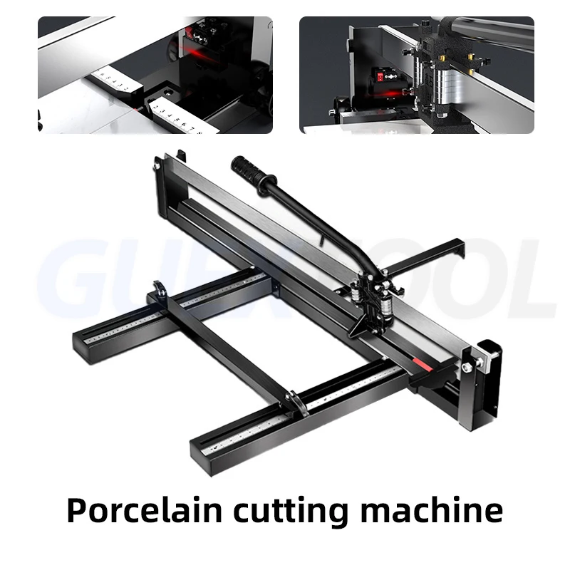 Taglierina per piastrelle in ceramica da 1200MM coltello a spinta Laser manuale utensile da taglio per piastrelle per pavimenti domestici da tavolo