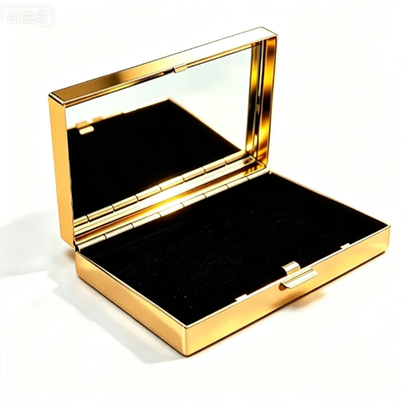 Cigarette Case Metal with Lens Container Box Cigarette Holder Box Snap Closure Versatile  Flip Cover Modern Portable Cases Gifts