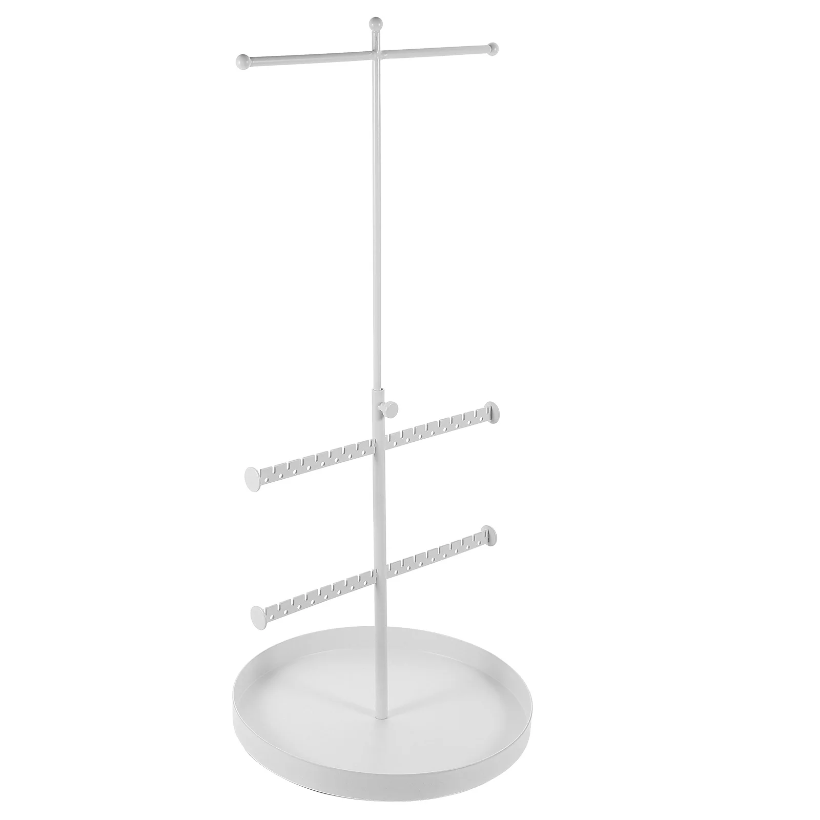 

Necklace Holder Stand Jewelry Display Racks Earring Bracelet Organizer Tray Iron Material Long Lasting Color Retention
